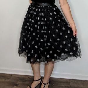 Hell Bunny Snowflake Ballerina Skirt sz4x